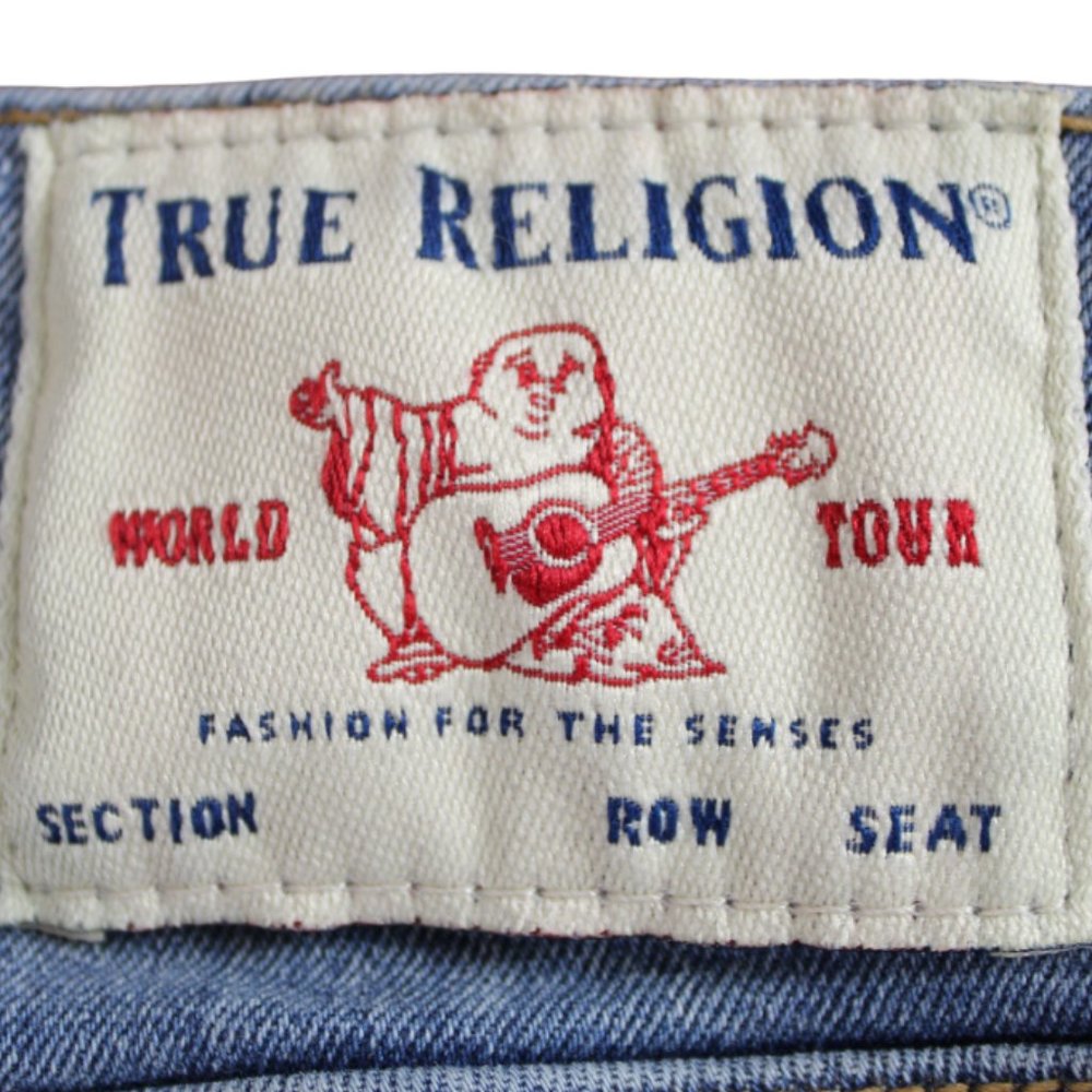 True Religion Blue Wash Stella Mid-Rise Skinny Jeans, Size 26 - Picture 8 of 8